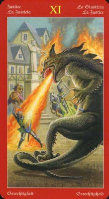 Dragons Tarot.  XI (VIII) .