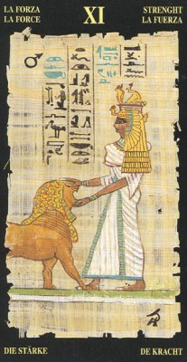 Egyptian Tarots.  VIII (XI) .