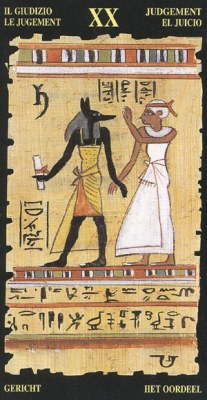Egyptian Tarots.  XX .