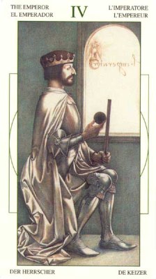Leonardo da Vinci Tarot. Аркан IV Император.