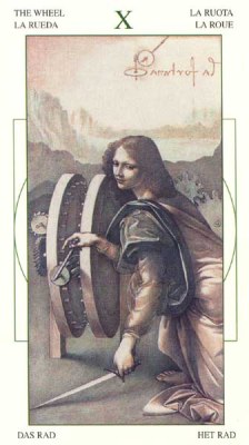 Leonardo da Vinci Tarot.  X  .