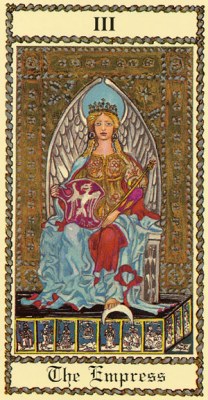 The Medieval Scapini Tarot. Аркан III Хозяйка.