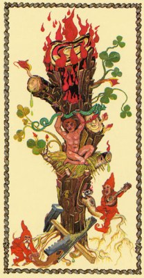 The Medieval Scapini Tarot. Каталог Wands01