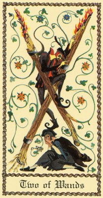 The Medieval Scapini Tarot. Каталог Wands02