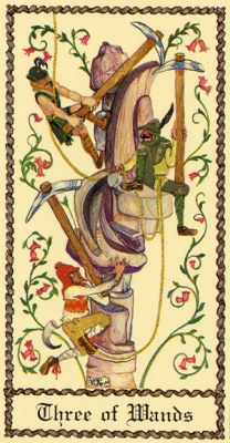The Medieval Scapini Tarot. Каталог Wands03