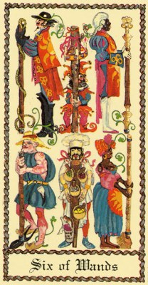 The Medieval Scapini Tarot. Каталог Wands06