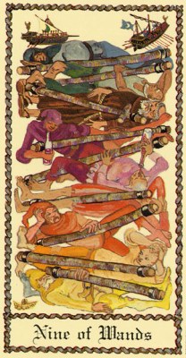 The Medieval Scapini Tarot. Каталог Wands09